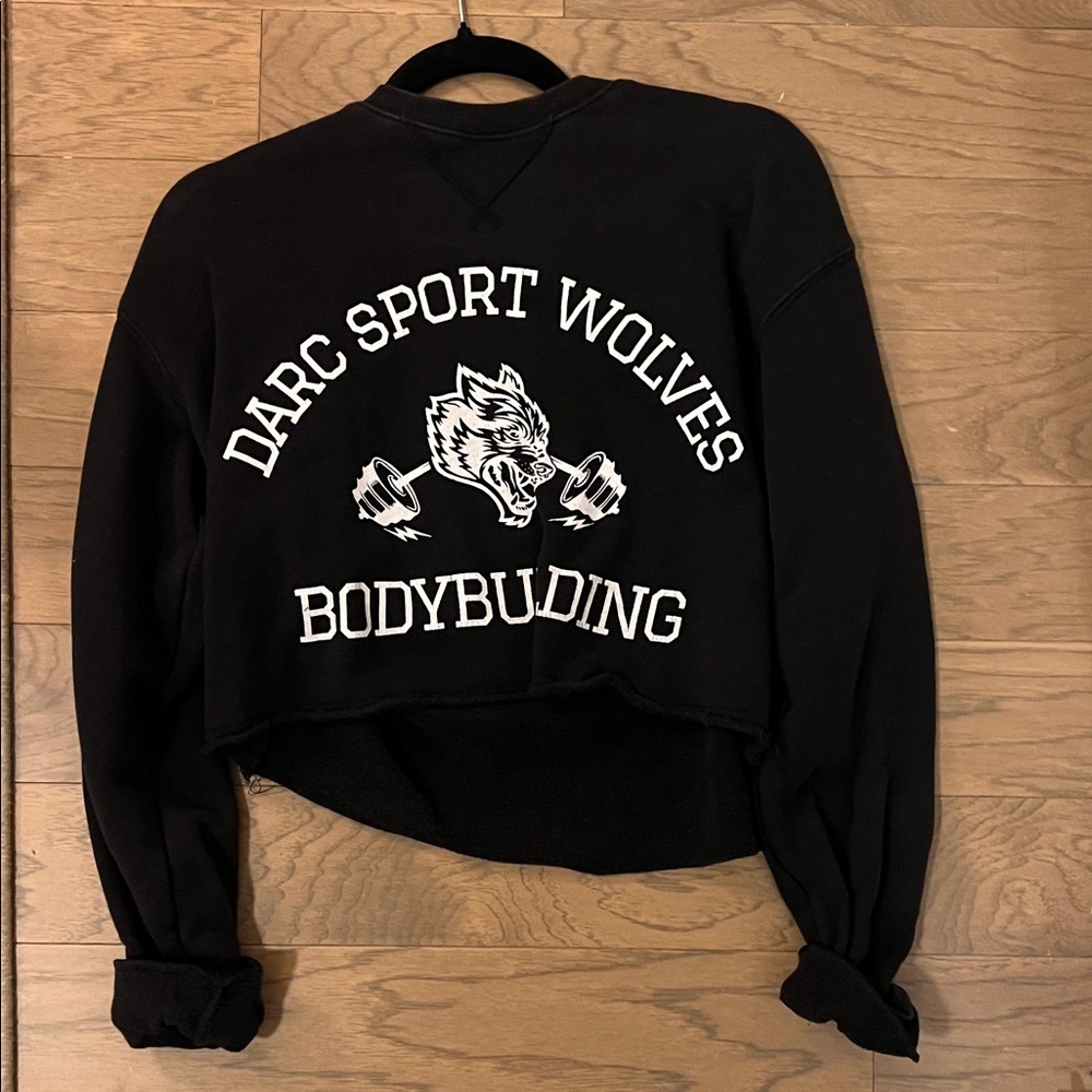 Darc Sport Black Wolves Cropped Top